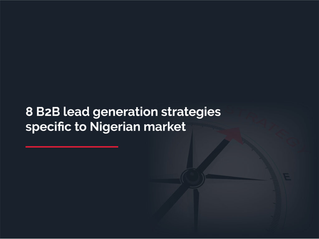 B2B lead generation strategies